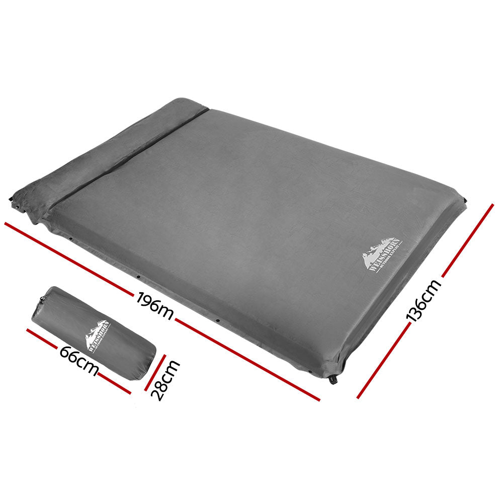 Double Size Self Inflating Mattress - Grey
