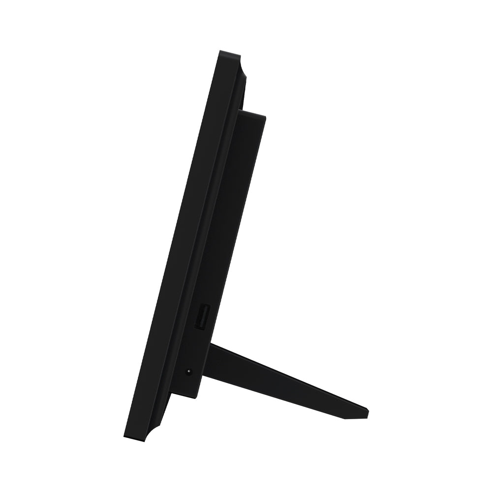 8Inch Digital Day Clock Calendar Alarm Black