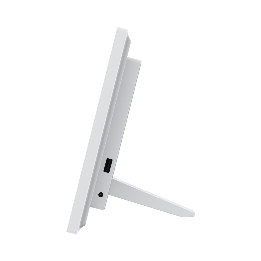 8Inch Digital Day Clock Calendar Alarm White