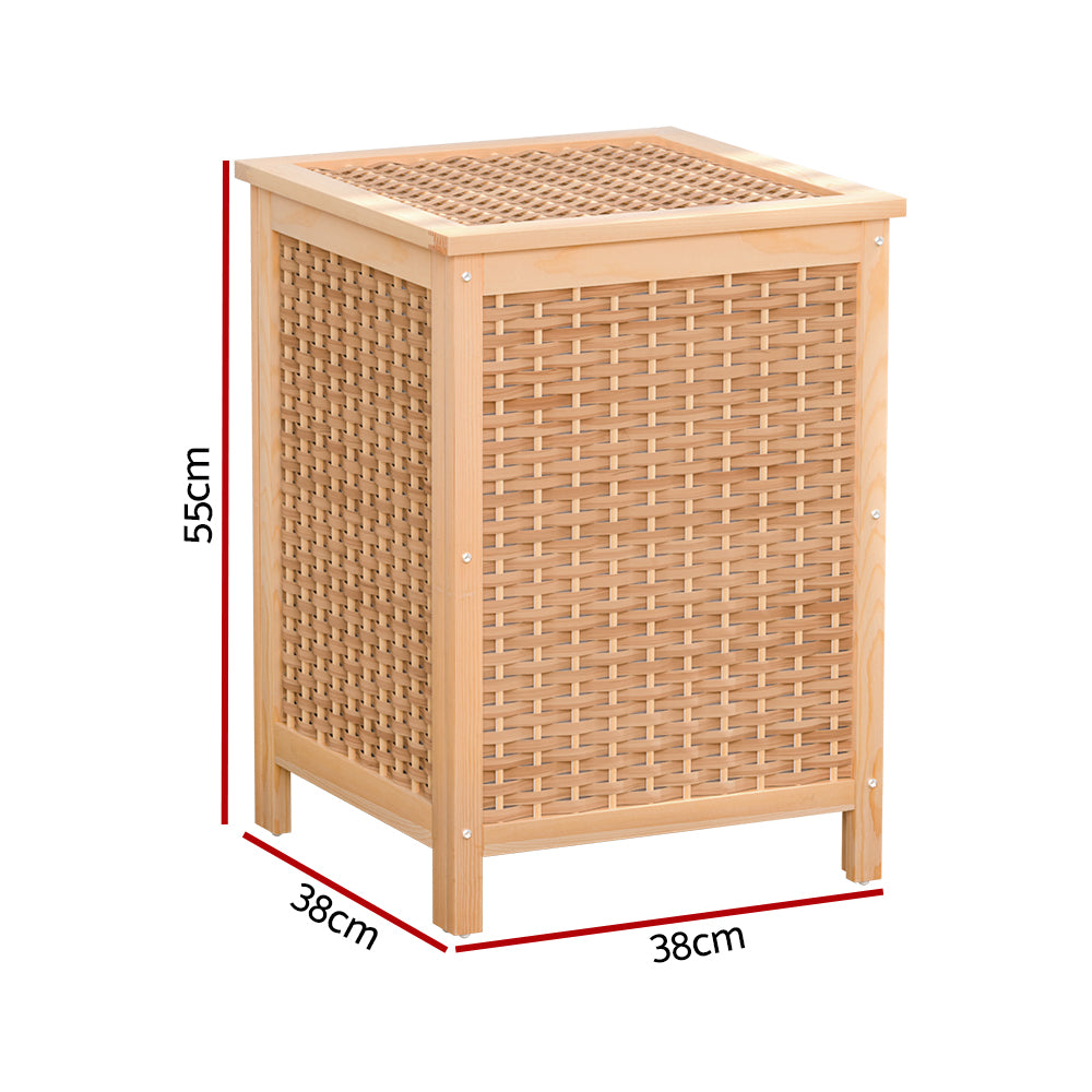 Rattan Style Laundry Hamper Organiser