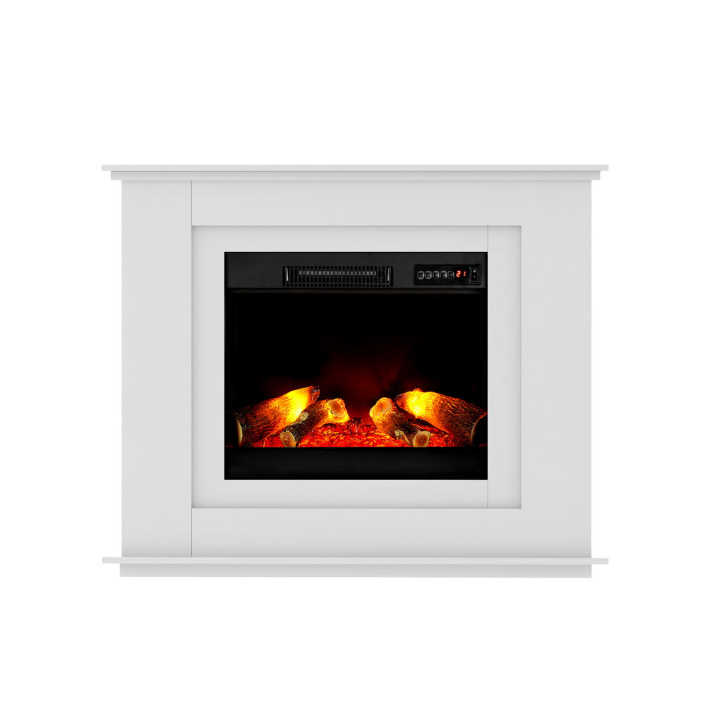 2000W 3D Flame Effect White Electric Fireplace