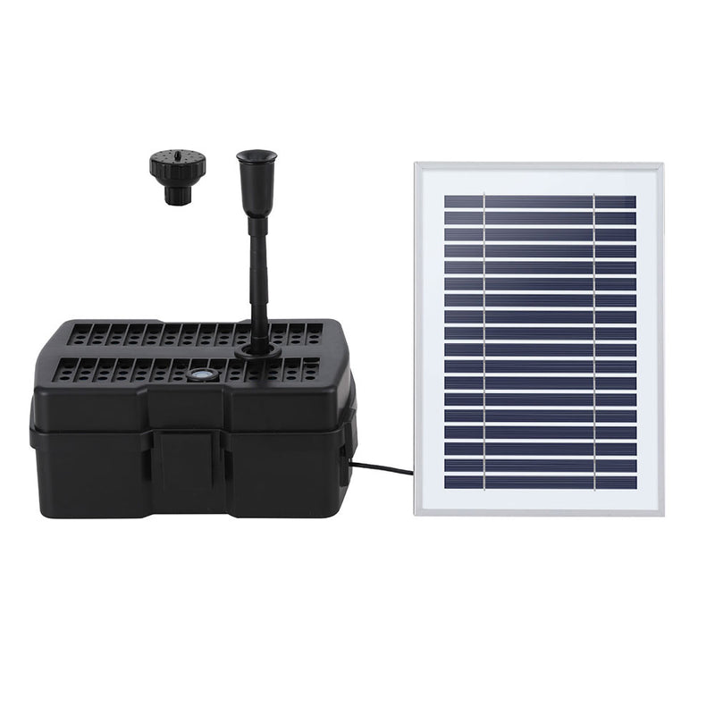 Solar Submersible Water Pond Fountain Pump with Filter Box 4.6FT 470L/H-3