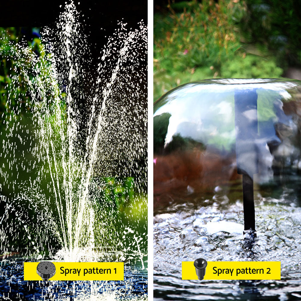 Solar Submersible Water Pond Fountain Pump with Filter Box 4.6FT 470L/H-4