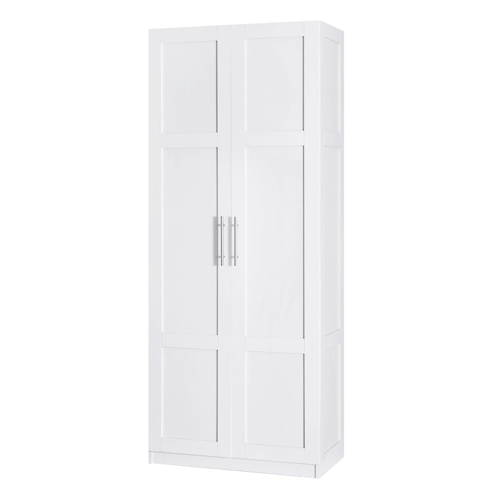 2 Door Wardrobe Bedroom Cupboard White