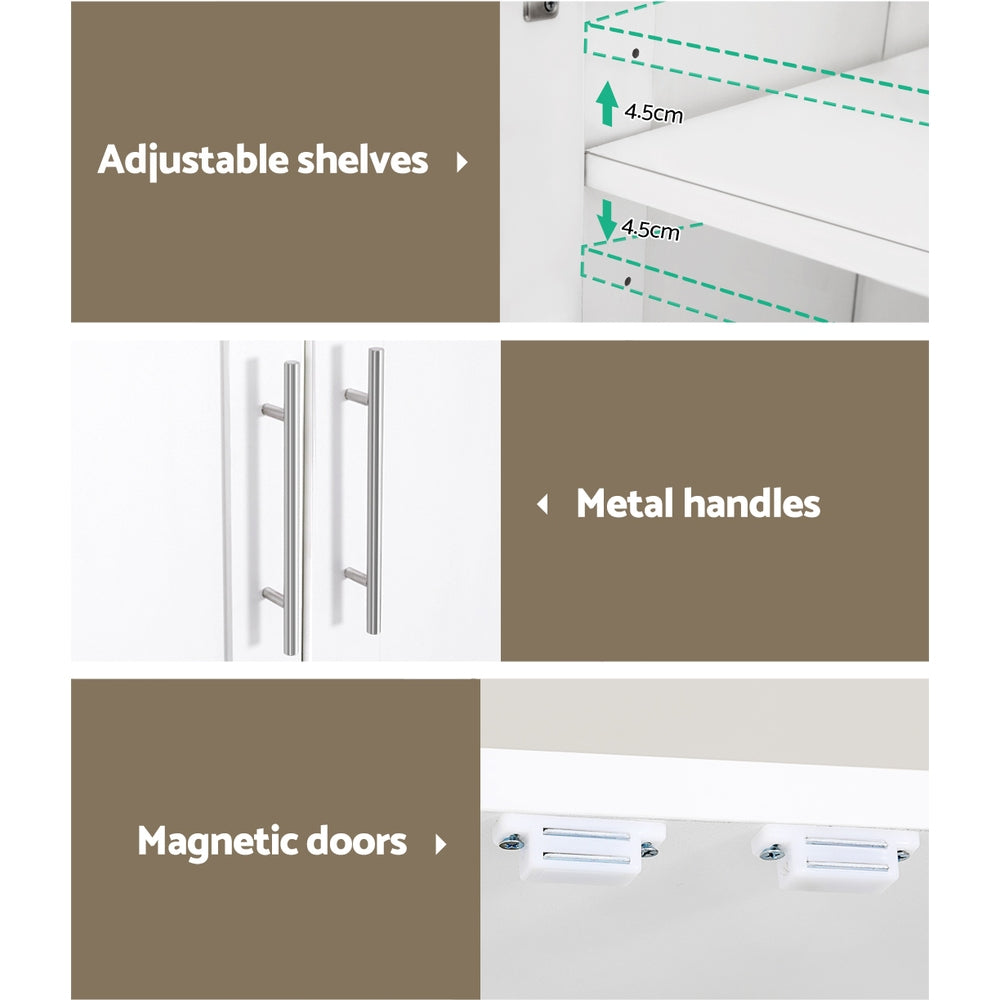 2 Door Wardrobe Bedroom Cupboard White