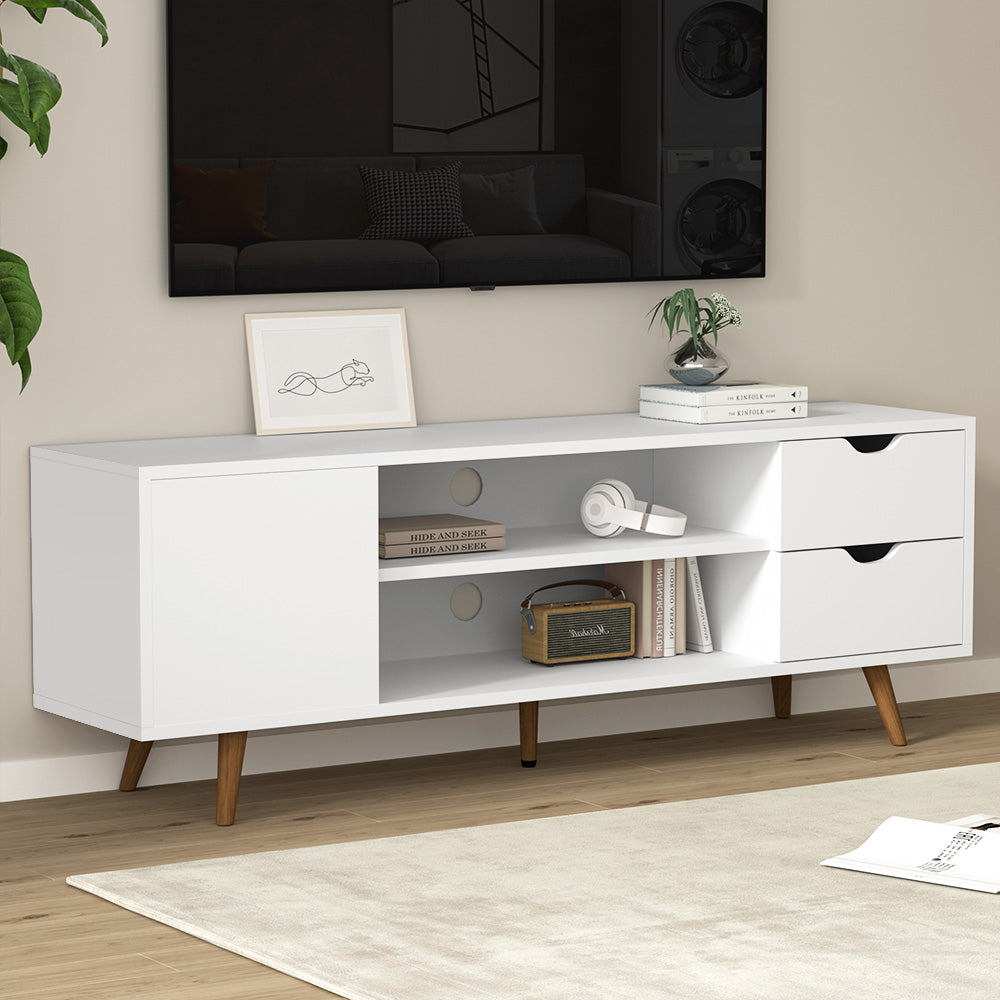 120CM White Scandinavian Style TV Cabinet