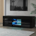 130cm RGB LED TV Entertainment Unit Gloss Black