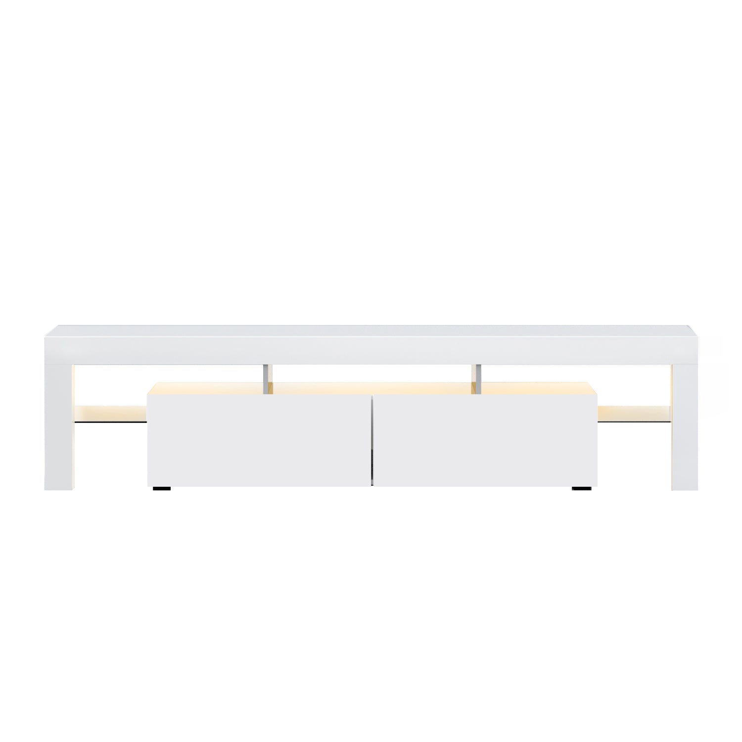 189CM LED Entertainment Unit in White Gloss