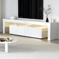 189CM LED Entertainment Unit in White Gloss