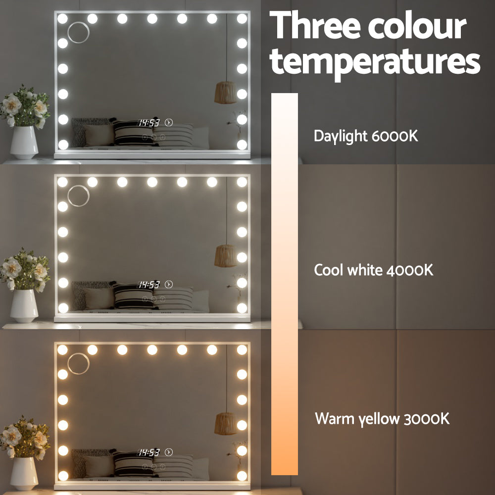 Makeup Mirror Hollywood 80x60cm 17 LED