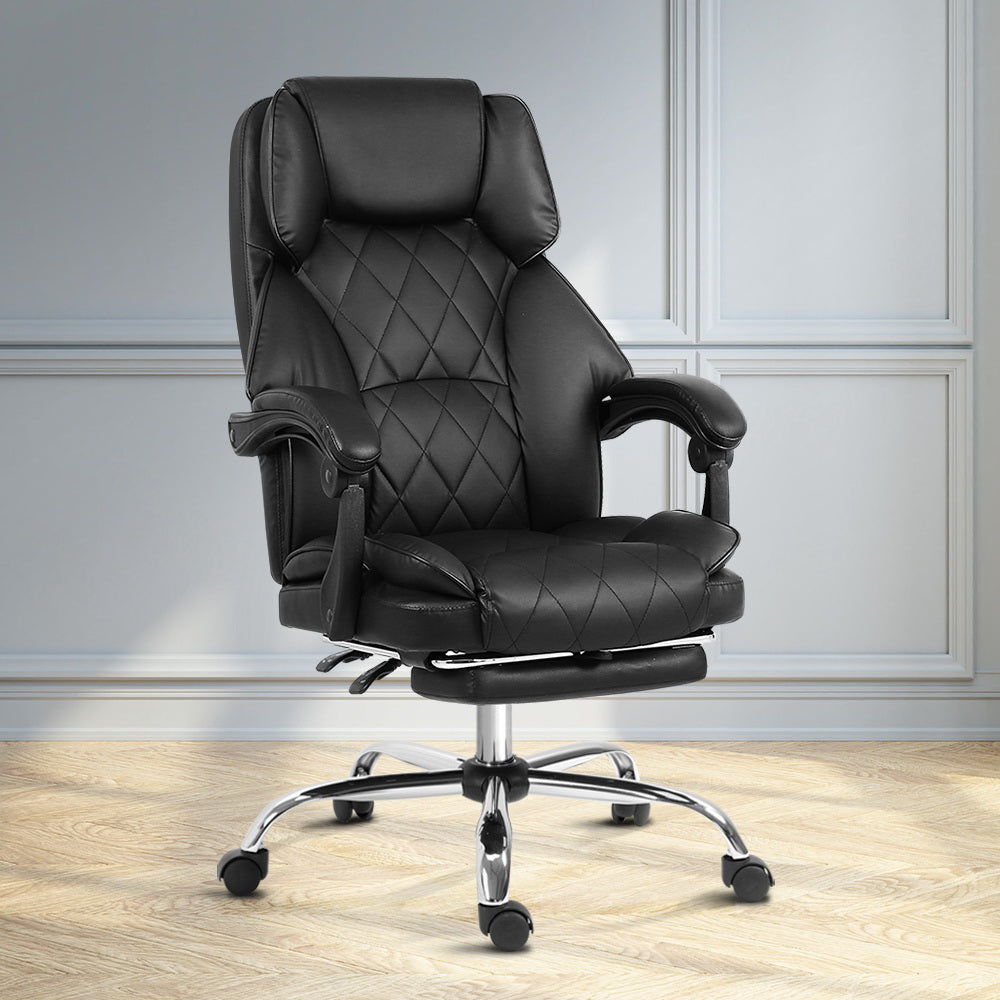 Office Chair Gaming Computer Executive Chairs Leather Seat Recliner