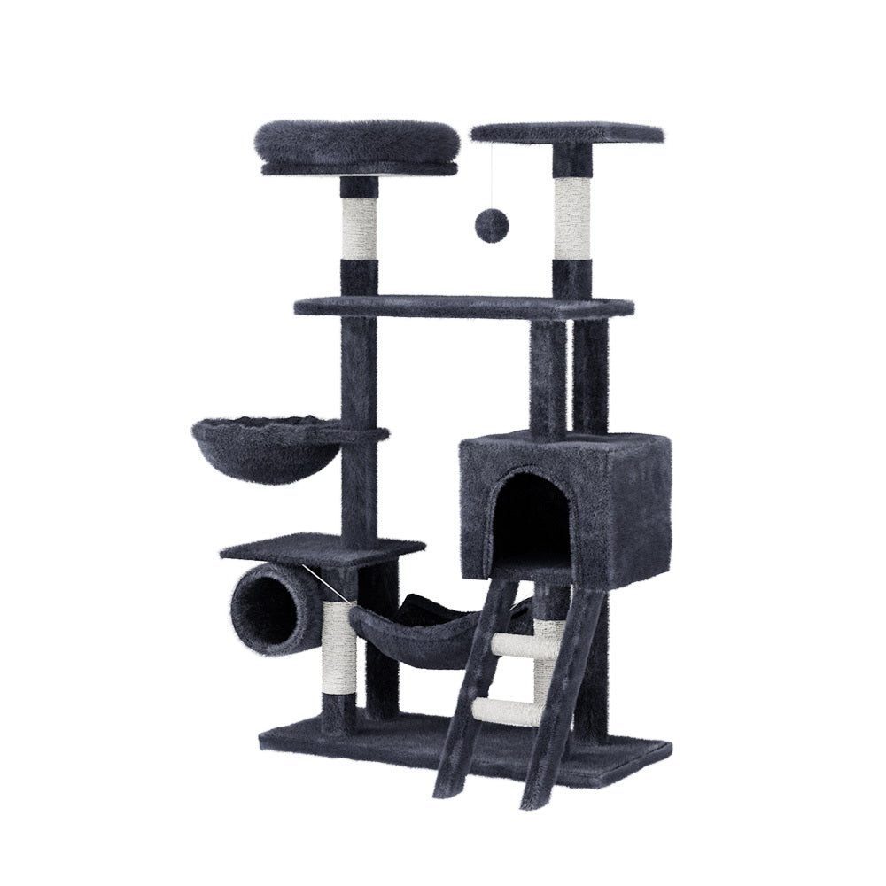 Cat Tree Scratching Post Tower Scratcher Condo Bed 144cm