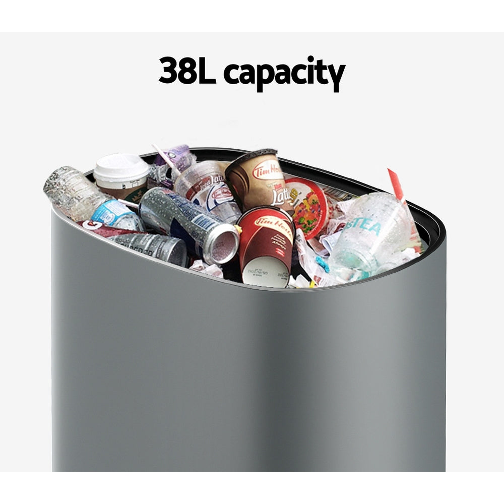 38L Motion Sensor Bin Grey