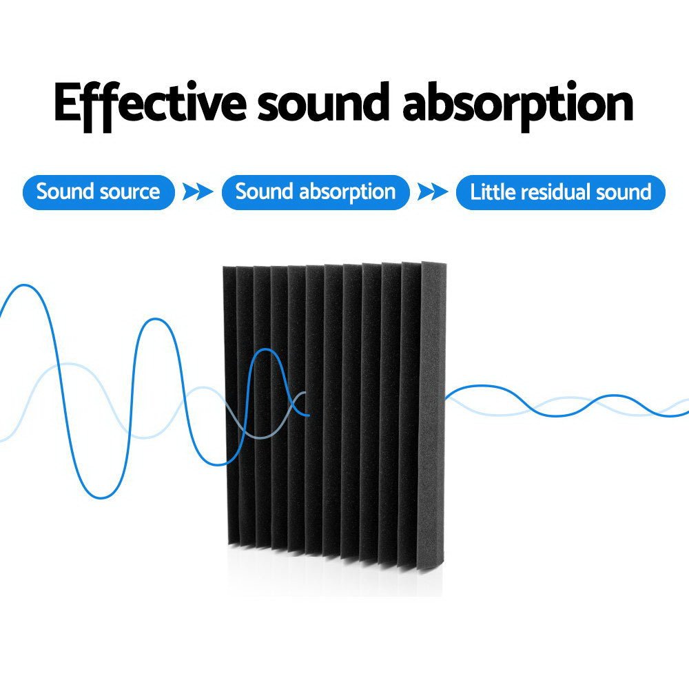 Acoustic Foam 40pcs 30x30x5cm Sound Absorption Proofing Panel Studio Wedge - Audio & Video > Acoustic Foam - Rivercity House & Home Co. (ABN 18 642 972 209) - Affordable Modern Furniture Australia
