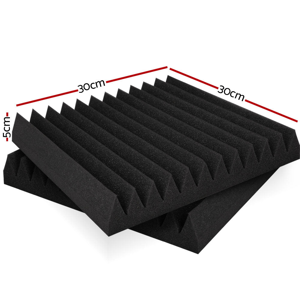Acoustic Foam 40pcs 30x30x5cm Sound Absorption Proofing Panel Studio Wedge - Audio & Video > Acoustic Foam - Rivercity House & Home Co. (ABN 18 642 972 209) - Affordable Modern Furniture Australia
