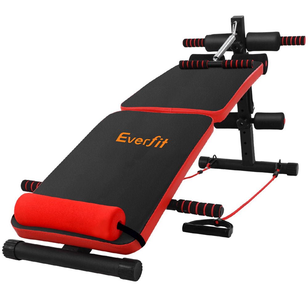Adjustable Sit Up Bench Press Weight Gym Home Exercise Fitness Decline - Rivercity House & Home Co. (ABN 18 642 972 209) - Affordable Modern Furniture Australia