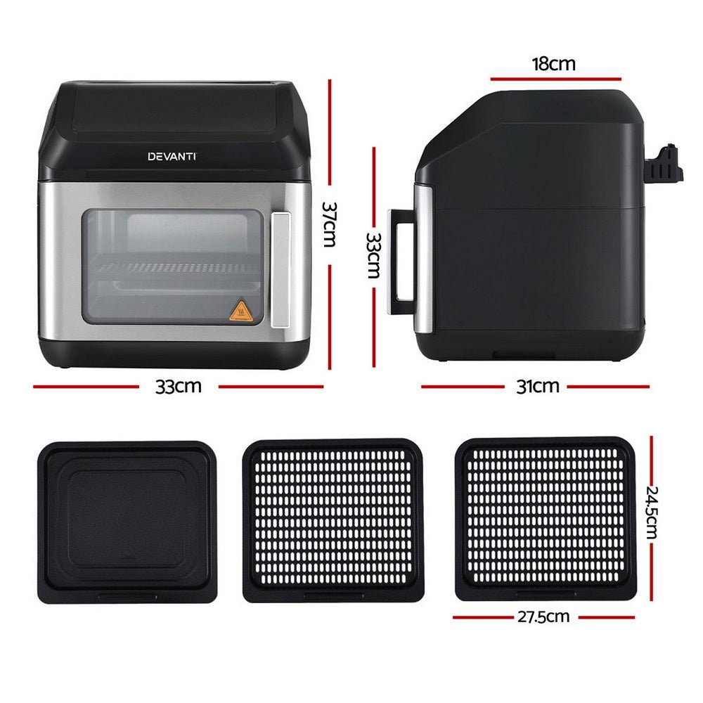 Air Fryer 13L LCD Fryers Oven - Appliances > Kitchen Appliances > Air Fryers - Rivercity House & Home Co. (ABN 18 642 972 209) - Affordable Modern Furniture Australia