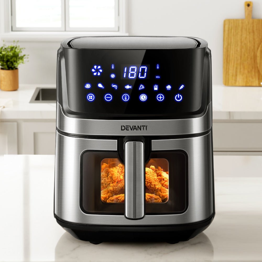Air Fryer 6.5L LCD Fryers Oven Airfryer Healthy Cooker Oil Free Kitchen - Appliances > Kitchen Appliances - Rivercity House & Home Co. (ABN 18 642 972 209) - Affordable Modern Furniture Australia