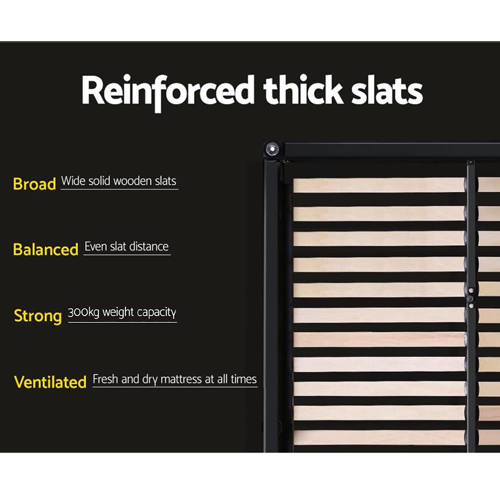 Altona King Bed Frame Grey - Rivercity House & Home Co. (ABN 18 642 972 209) - Affordable Modern Furniture Australia