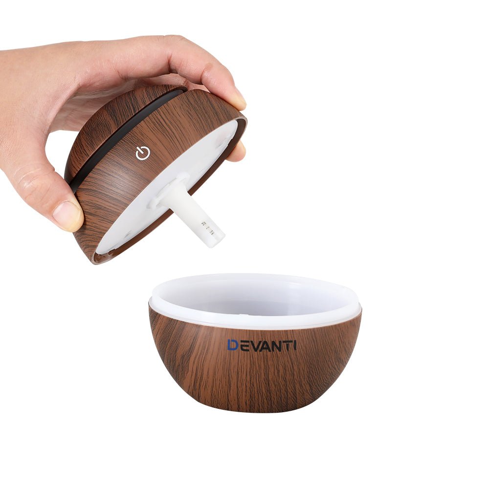 Aroma Diffuser Aromatherapy Dark Wood 130ml - Appliances > Aroma Diffusers & Humidifiers > Aroma Diffusers - Rivercity House & Home Co. (ABN 18 642 972 209) - Affordable Modern Furniture Australia