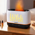 200ml Aromatherapy Aroma Diffuser with Flame Effect - White