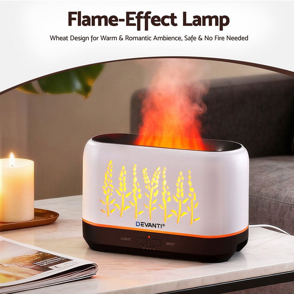 Aroma Diffuser Aromatherapy Flame 200ml - Appliances > Aroma Diffusers & Humidifiers > Aroma Diffusers - Rivercity House & Home Co. (ABN 18 642 972 209) - Affordable Modern Furniture Australia