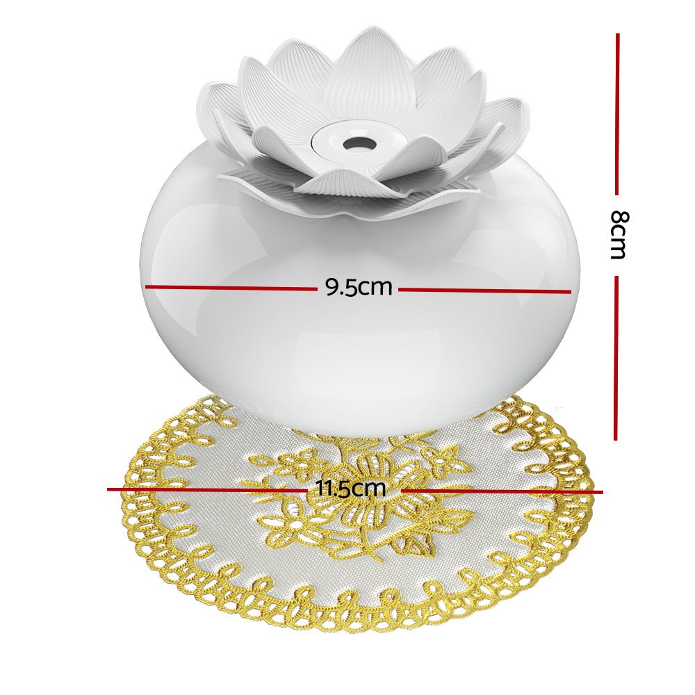 Aroma Diffuser Aromatherapy Lotus 200ml - Appliances > Aroma Diffusers & Humidifiers > Aroma Diffusers - Rivercity House & Home Co. (ABN 18 642 972 209) - Affordable Modern Furniture Australia