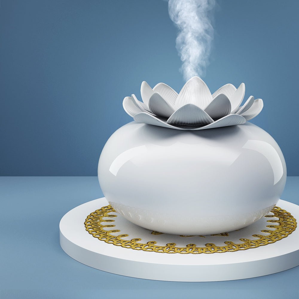 Aroma Diffuser Aromatherapy Lotus 200ml - Appliances > Aroma Diffusers & Humidifiers > Aroma Diffusers - Rivercity House & Home Co. (ABN 18 642 972 209) - Affordable Modern Furniture Australia