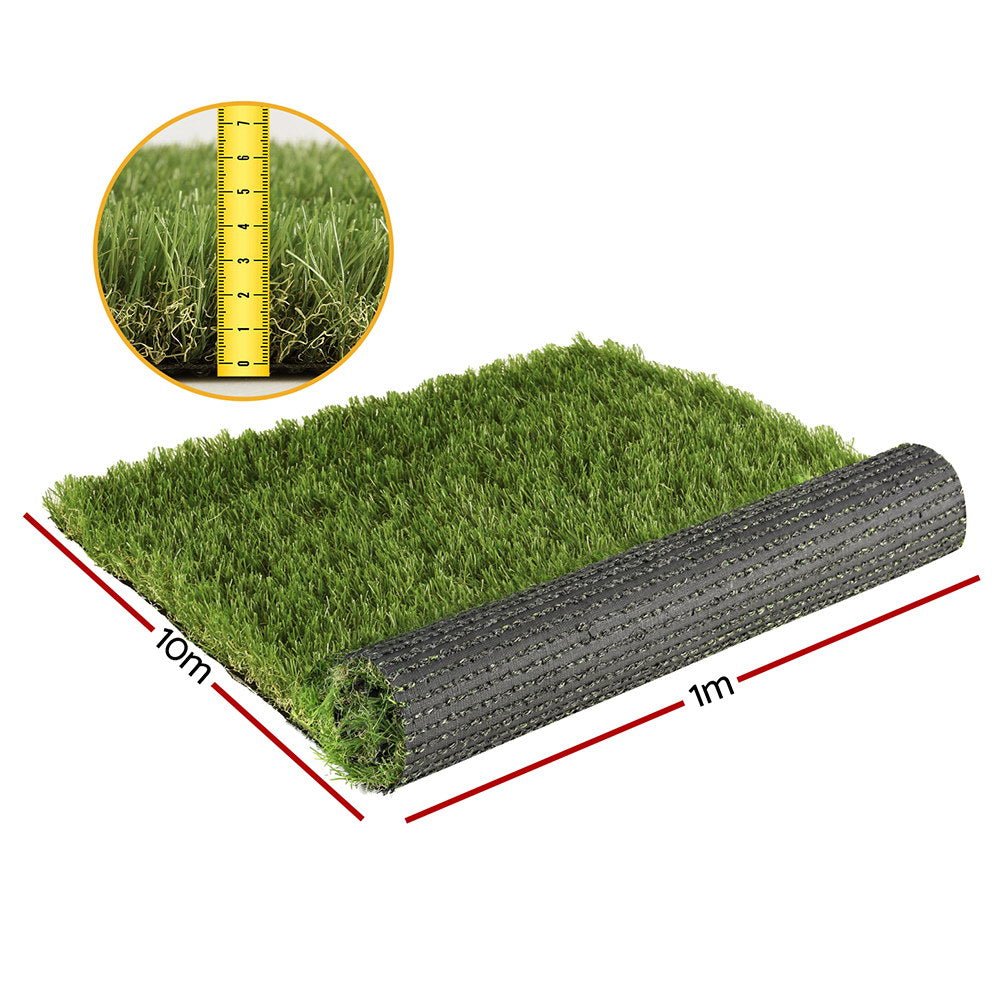 Artificial Grass 45mm 1mx10m Synthetic Fake Lawn Turf Plastic Plant 4 - coloured - Home & Garden > Artificial Plants - Rivercity House & Home Co. (ABN 18 642 972 209) - Affordable Modern Furniture Australia