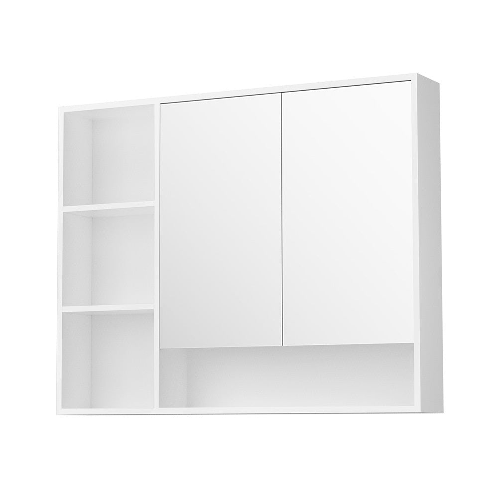 Bathroom Mirror Cabinet 100CM Vanity Medicine Wall Mounted Storage White - Furniture > Bathroom > Bathroom Cabinets, Cupboards & Storage - Rivercity House & Home Co. (ABN 18 642 972 209) - Affordable Modern Furniture Australia