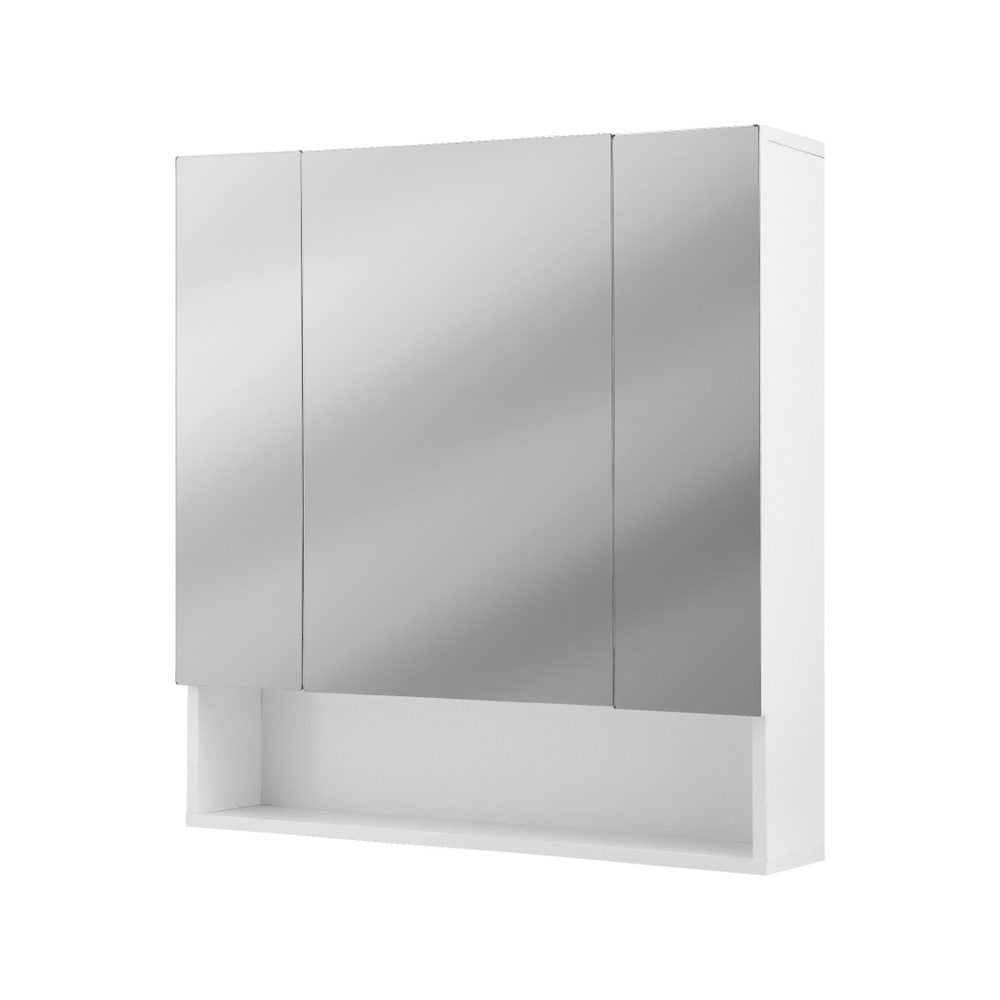 Bathroom Mirror Cabinet Medicine Adjustable Shelves Wall Hung 700x750mm White - Furniture > Bathroom > Bathroom Cabinets, Cupboards & Storage - Rivercity House & Home Co. (ABN 18 642 972 209) - Affordable Modern Furniture Australia