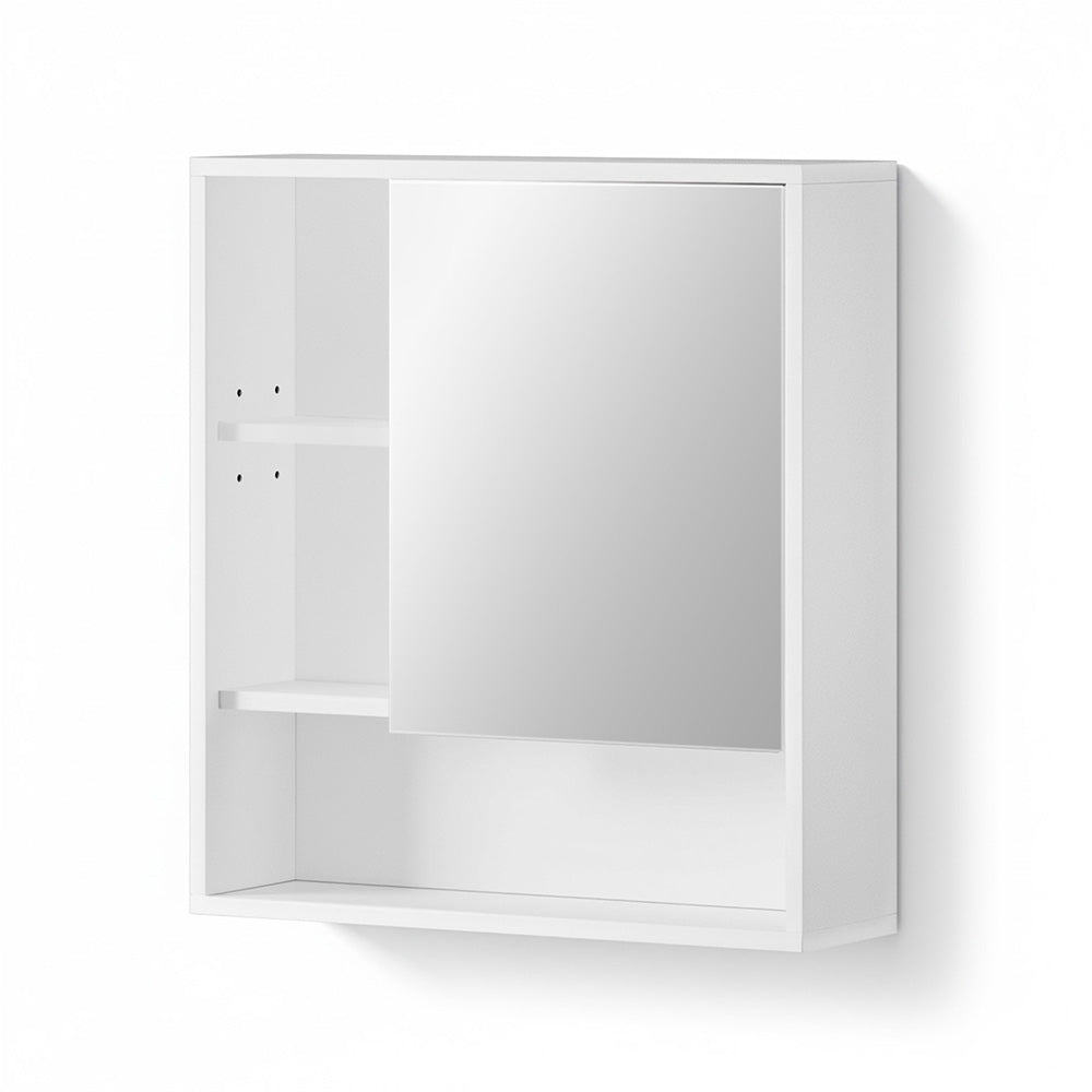 Bathroom Mirror Cabinet Mirrored Medicine Adjustable Shelf Wall Mounted 560mm White - Furniture > Bathroom > Bathroom Cabinets, Cupboards & Storage - Rivercity House & Home Co. (ABN 18 642 972 209) - Affordable Modern Furniture Australia
