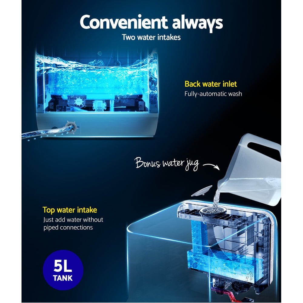 Benchtop Dishwasher 3 Place Bench Top Countertop Dish Washer Cleaner - Appliances > Kitchen Appliances - Rivercity House & Home Co. (ABN 18 642 972 209) - Affordable Modern Furniture Australia