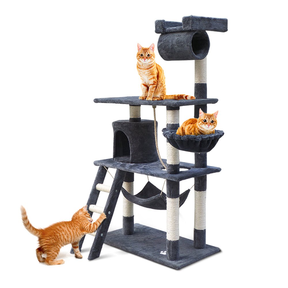 Cat Tree 141cm Trees Scratching Post Scratcher Tower - Pet Care - Rivercity House & Home Co. (ABN 18 642 972 209) - Affordable Modern Furniture Australia