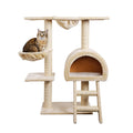 Cat Tree Trees Scratching Post Scratcher Condo Tower House Bed Beige 100cm