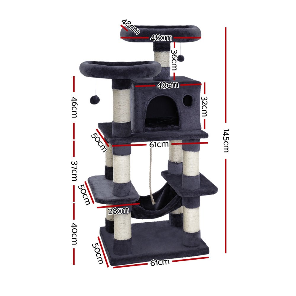 Cat Tree Trees Scratching Post Scratcher Tower Condo House Furniture Wood - Pet Care > Cat Supplies - Rivercity House & Home Co. (ABN 18 642 972 209) - Affordable Modern Furniture Australia