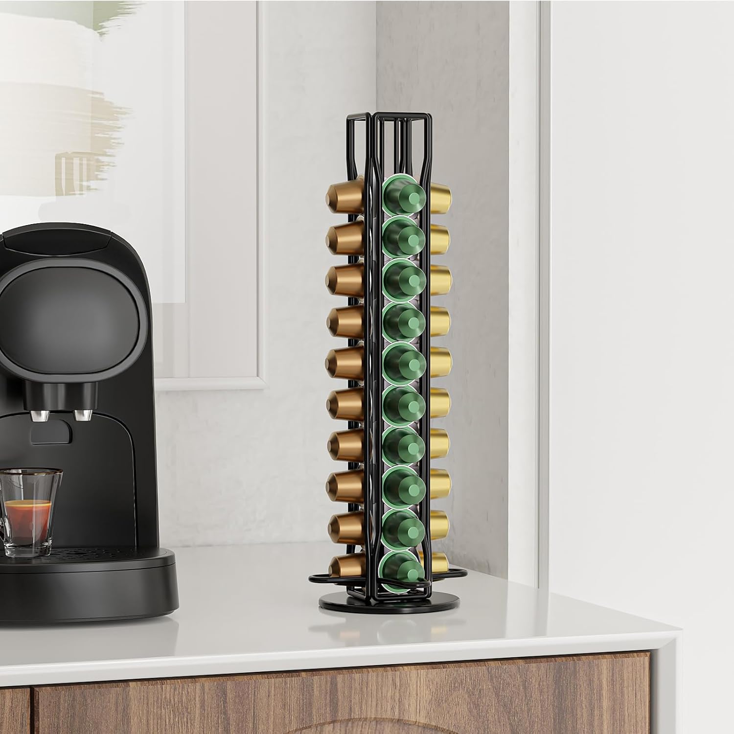 Coffee Pods Holder Storage Compatible with 40 Nespresso Pods - Appliances > Kitchen Appliances > Coffee Machines & Accessories - Rivercity House & Home Co. (ABN 18 642 972 209) - Affordable Modern Furniture Australia