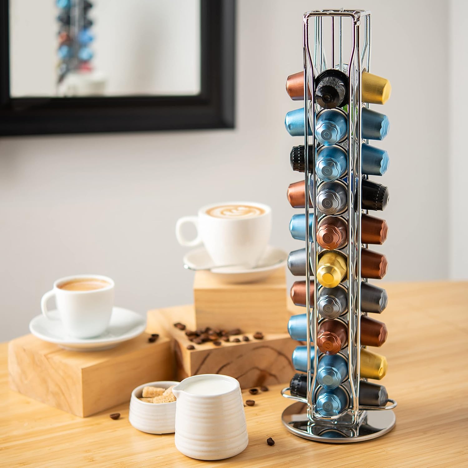 Coffee Pods Holder Storage Compatible with 40 Nespresso Pods - Appliances > Kitchen Appliances > Coffee Machines & Accessories - Rivercity House & Home Co. (ABN 18 642 972 209) - Affordable Modern Furniture Australia