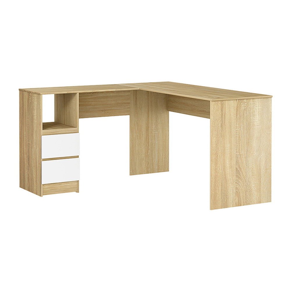 Computer Desk Drawer Cabinet L - Shape Oak 136CM - Furniture > Office ...