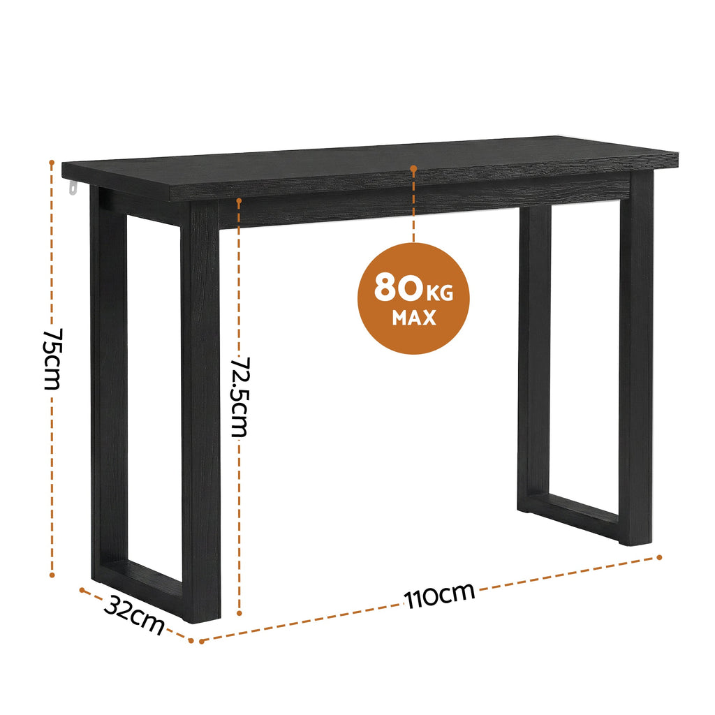 Console Table 110CM Black - Furniture > Living Room > Side Tables ...