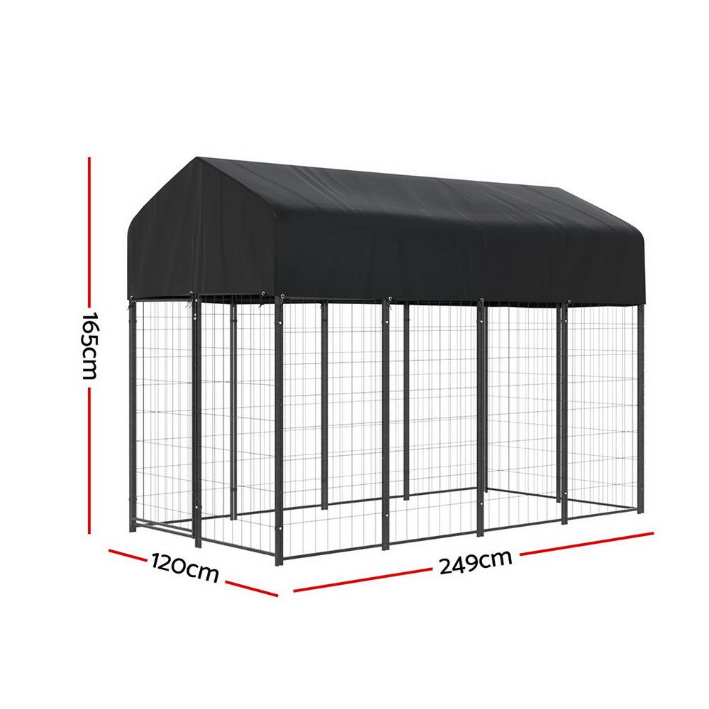 Dog Kennel Extra Large House Outdoor Playpen Pet Puppy Metal Backyard - Pet Care > Dog Supplies - Rivercity House & Home Co. (ABN 18 642 972 209) - Affordable Modern Furniture Australia
