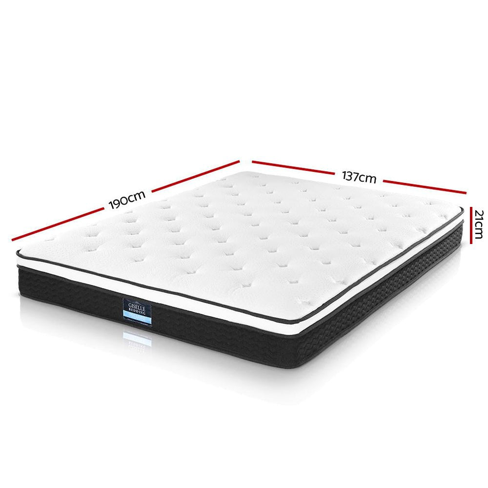 Double Size | Bonita Euro Top Bonnell Spring Mattress (Medium Firm) - Rivercity House & Home Co. (ABN 18 642 972 209) - Affordable Modern Furniture Australia