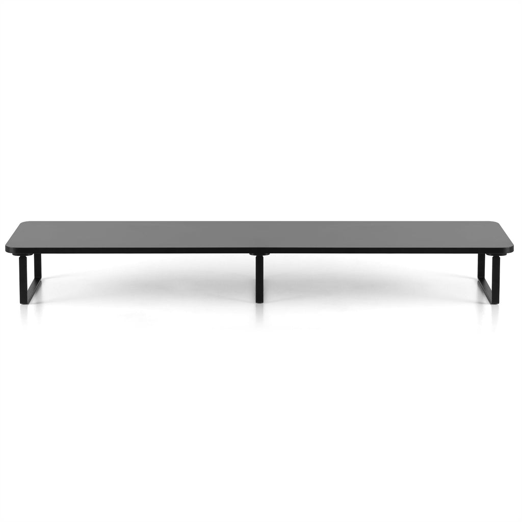 Dual Monitor Stand 100cm Riser Large Laptop Stand Desk Organiser Black ...