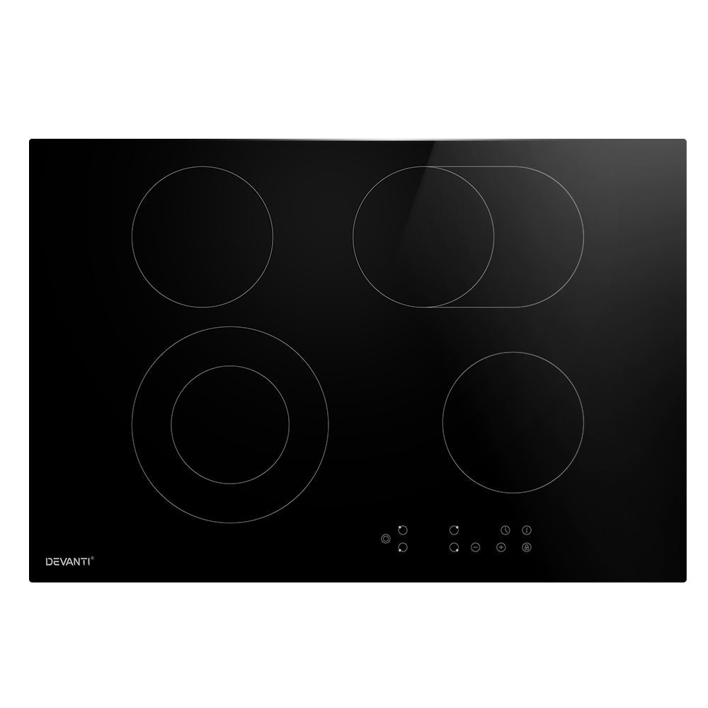 Electric Ceramic Cooktop 77cm - Appliances > Kitchen Appliances > Cooktops & Stoves - Rivercity House & Home Co. (ABN 18 642 972 209) - Affordable Modern Furniture Australia
