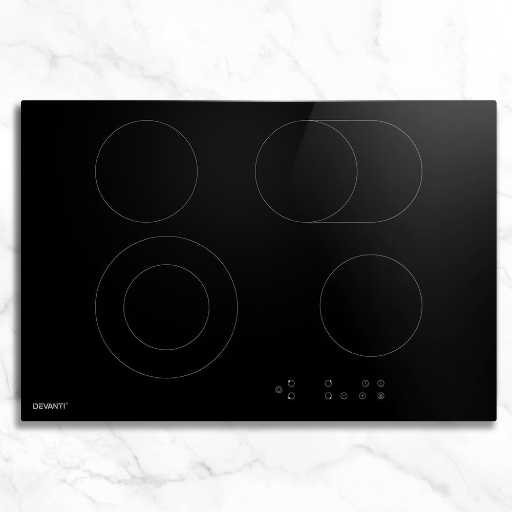 Electric Ceramic Cooktop 77cm - Appliances > Kitchen Appliances > Cooktops & Stoves - Rivercity House & Home Co. (ABN 18 642 972 209) - Affordable Modern Furniture Australia