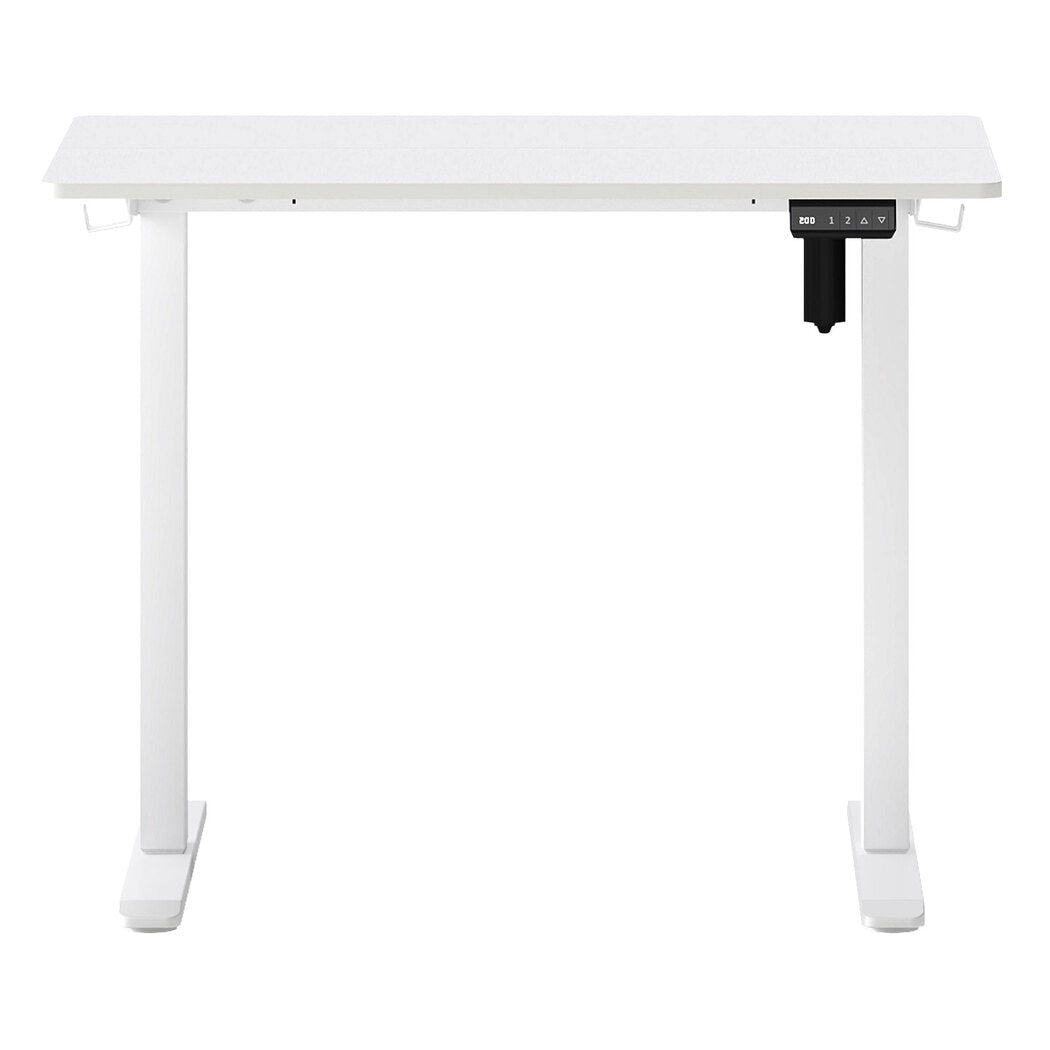 Electric Height Adjustable Standing Desk 80x60cm with Motorised Lift - White - Rivercity House & Home Co. (ABN 18 642 972 209) - Affordable Modern Furniture Australia