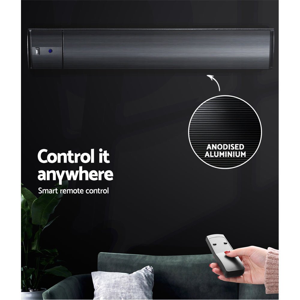 Electric Infrared Radiant Strip Heater 2400W - Rivercity House & Home Co. (ABN 18 642 972 209) - Affordable Modern Furniture Australia