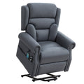 Electric Power Lift Recliner Chair with Massage and Heated Lumbar - Grey