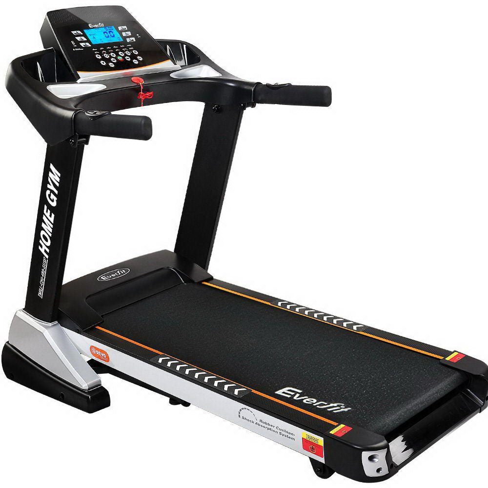 Electric Treadmill 48cm Incline Running Home Gym Fitness Machine Black - Rivercity House & Home Co. (ABN 18 642 972 209) - Affordable Modern Furniture Australia