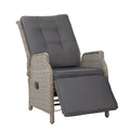 Elizabeth Wicker Recliner Chair (Grey)